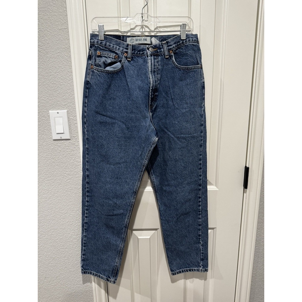 VTG 80s Gap Mom Jeans High Rise Waist Tapered USA Made Loose Baggy 8 Medium 29